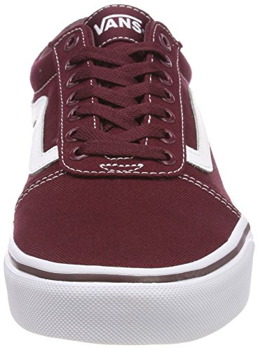 Vans Ward, Zapatilla Baja Hombre, Rojo (Canvas/Port Royale/White 8J7), 42 EU