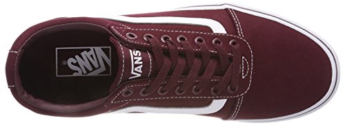 Vans Ward, Zapatilla Baja Hombre, Rojo (Canvas/Port Royale/White 8J7), 42 EU