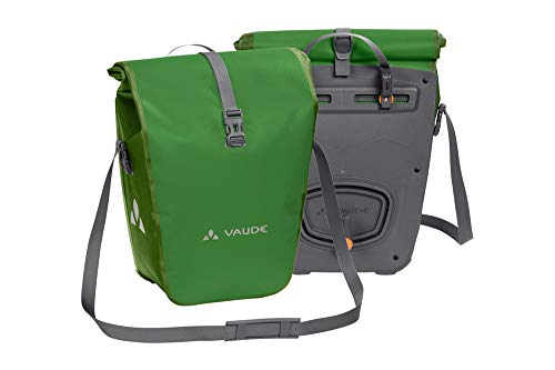 VAUDE Aqua Back – Juego de 2 bolsas para bici adaptables a la carga e impermeables, Verde (Verde), Talla única