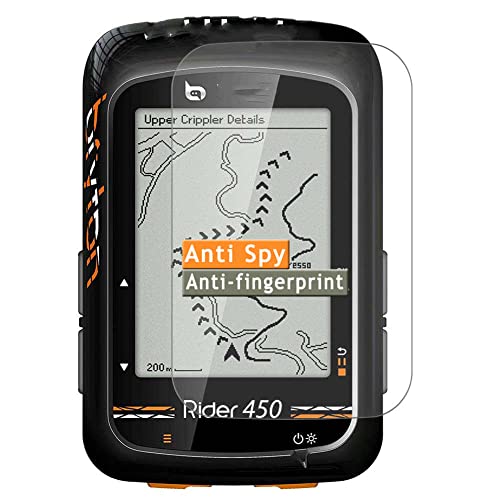 Vaxson Protector de Pantalla de Privacidad, compatible con Bryton Rider 450 [No Vidrio Templado ] Nuevo Película Protectora Film Guard