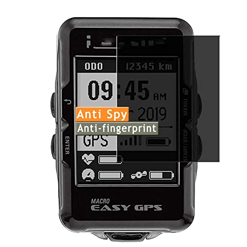 Vaxson Protector de Pantalla de Privacidad, compatible con LEZYNE Macro Easy GPS Bike Computer [No Vidrio Templado ] Nuevo Película Protectora Film Guard