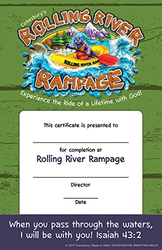 VBS 2018 Rolling River Rampage Student Certificates