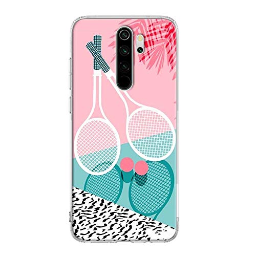 VCX Funda Silicona para Xiaomi Redmi Note 7 8 Pro 6 6A 7A 8T K20 Pro Cover Shell Sport Tennis (Color: S08, Material: Para otros modelos)