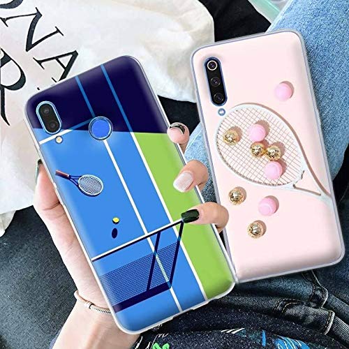 VCX Funda Silicona para Xiaomi Redmi Note 7 8 Pro 6 6A 7A 8T K20 Pro Cover Shell Sport Tennis (Color: S08, Material: Para otros modelos)