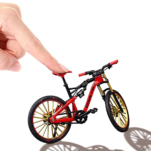 Vecksoy Dedo bicicleta escala 1:10 Mini bicicleta juguete aleación dedos bicicleta de montaña modelo Ornamento BMX bicicleta modelo Bike Gadgets