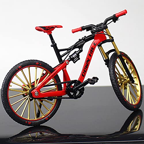 Vecksoy Dedo bicicleta escala 1:10 Mini bicicleta juguete aleación dedos bicicleta de montaña modelo Ornamento BMX bicicleta modelo Bike Gadgets