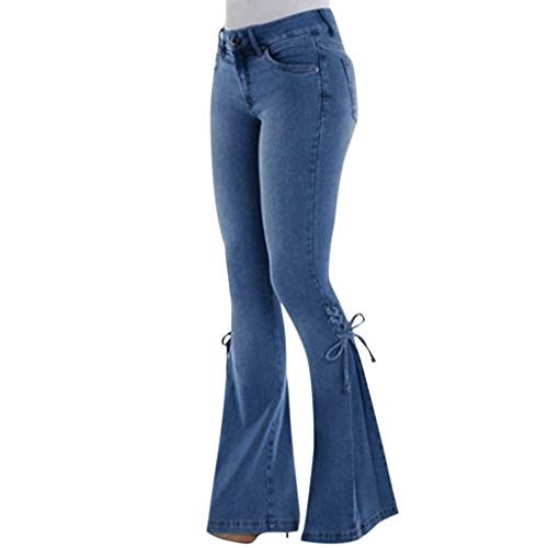 Vectry Blancos Mujer Pantalón Corto Deporte Mujer Pantalones con Campana Mujer Pantalon Pirata Mujer Falda Pantalon Mujer Plisada Pantalones NiñO Pierna Ancha Pantalones Azul Claro