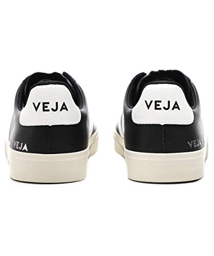 Veja Zapatillas Campo Cuero Blanco, Black, 42 1/3 EU