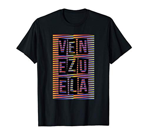 Venezuela diseño tradicional artístico cromático Camiseta