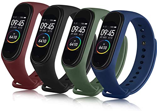 Ventdest Correa Compatible con Xiaomi Mi Band 4 Xiaomi Mi Band 3, Pulseras Reloj Recambio Silicona Suave para Xiaomi Mi Band 4 y Xiaomi Mi Band 3 (No Host)