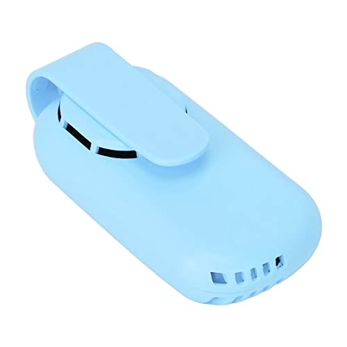 Ventilador de Máscara Portátil, Protector de Ventilador de Máscara con Puerto de Carga Tipo C para Viajes de Tienda de Campaña Deportiva(Azul)