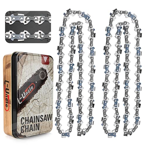 Ventvinal 2 Piezas de Cadenas de Sierra 3/8 Pulgadas 56 eslabones de accionamiento Sable de 40cm Compatible con Echo Craftsman Homelite Poulan Oregon Dolmar Einhell Makita Black & Decker y Otros