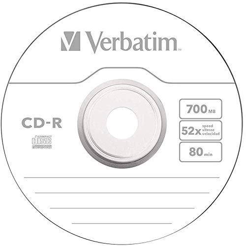 Verbatim 43415 - CDR80 de Case protección adicional con 10 Discos Compactos, Color Plata