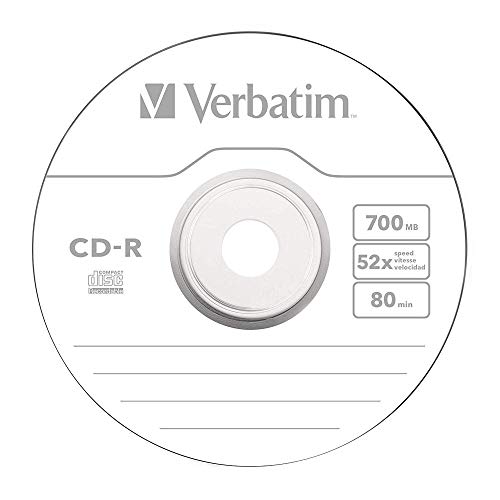 Verbatim 43415 - CDR80 de Case protección adicional con 10 Discos Compactos, Color Plata