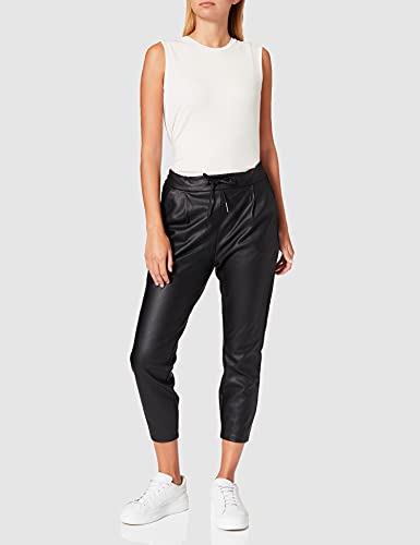 Vero Moda Vmeva Mr Loose String Coated Pnt Ga Noos Pantalones, Negro (Black), XL para Mujer