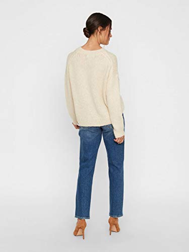 Vero Moda Vmsara Mr Relaxed Str J Ba385 Noos Ga Ci Vaqueros Straight, Azul (Medium Blue Denim Medium Blue Denim), W25/L30 (Talla del Fabricante: 25) para Mujer