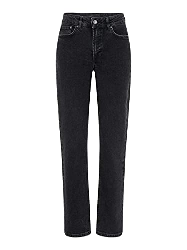 Vero Moda Vmsara Mr Relaxed Strght J Ba115 Noos Ga Vaqueros, Negro (Black), 32W / 32L para Mujer
