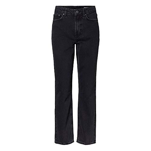Vero Moda Vmsara Mr Relaxed Strght J Ba115 Noos Ga Vaqueros Straight, Negro (Black Black), W31/L30 (Talla del Fabricante: 31) para Mujer