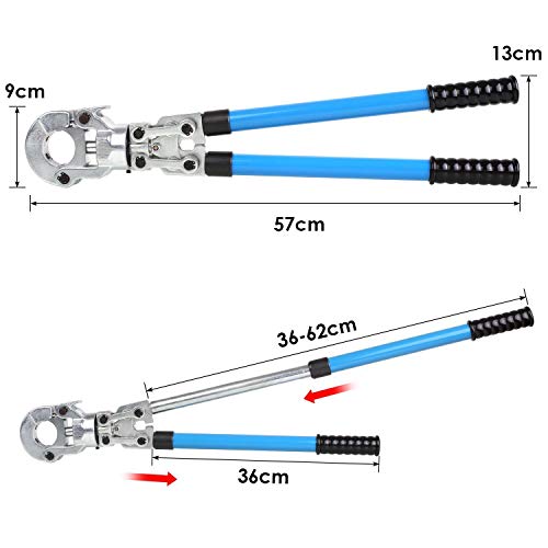 VEVOR Alicates Prensadores de Tuberías 12-32 mm, Multicapa V12, V15, V22, V28, TH16, TH20, TH26 y TH32 mm, Alicates para Tubos con Cabezal Giratorio de 360°, Alicate Profesional para Tubería