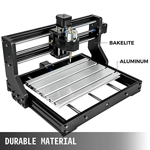 VEVOR Grabador Láser CNC 3018 Pro CNC 3018 10000U 15 W 3 Ejes Control GRBL CNC Máquina de Grabado Láser Grabador Láser Máquina CNC 3018 Grabado Láser para Grabar Todo Tipo de Plásticos Aluminio