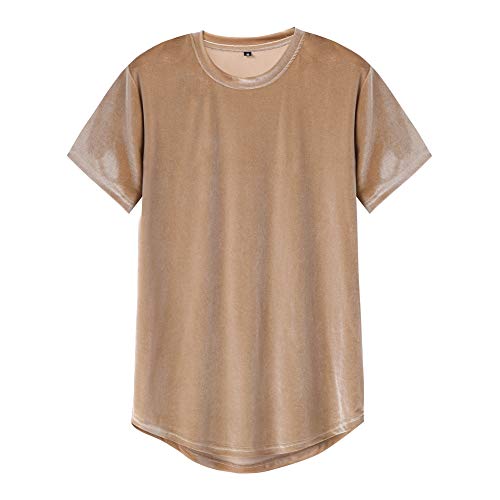 VFIVE UNFOUR Terciopelo Hip Hop Extendido Extra Largo Hipster Camisetas