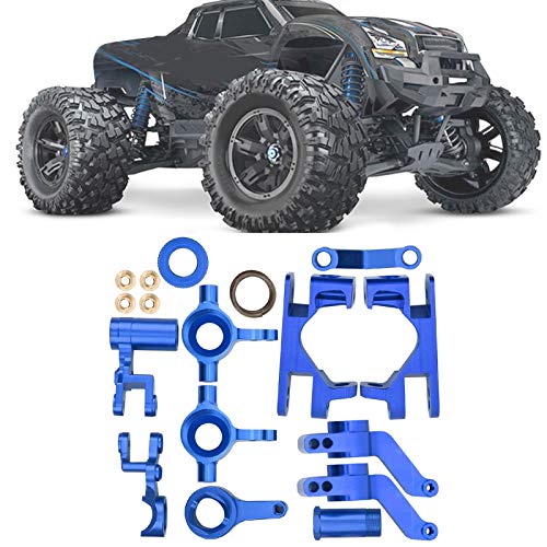 VGEBY RC Steering Knuckle C Seat, Steering Knuckle C Seat Eje Trasero Cup Componentes de dirección Aptos para Traxxas 1/10 4X4 Slash Truck(Azul)