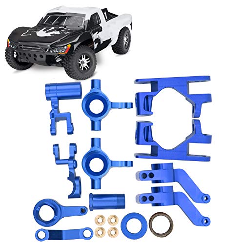 VGEBY RC Steering Knuckle C Seat, Steering Knuckle C Seat Eje Trasero Cup Componentes de dirección Aptos para Traxxas 1/10 4X4 Slash Truck(Azul)