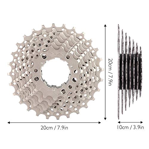 VGEBY1 Rueda Libre de Bicicletas, 9 velocidades 11-28T Carretera Bicicleta Casete Piñón Accesorio de reemplazo de Bicicleta