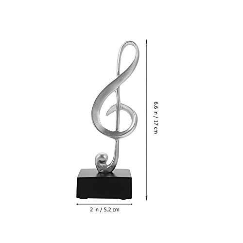 VICASKY Música Nota Estatua Piano Tienda Regalos Figurine Resina Símbolos Música Escultura Ornamento para El Hogar Artes de Cumpleaños Decoración de Escritorio Regalo de Recuerdos