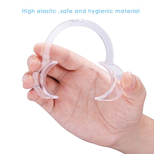 Vicloon Abridor de Boca Dental, Retractores de Mejilla en forma de C, Blanqueamiento de Dientes para Adultos Retractores de Labios en la Mejilla Intra-oral, Juego de 12