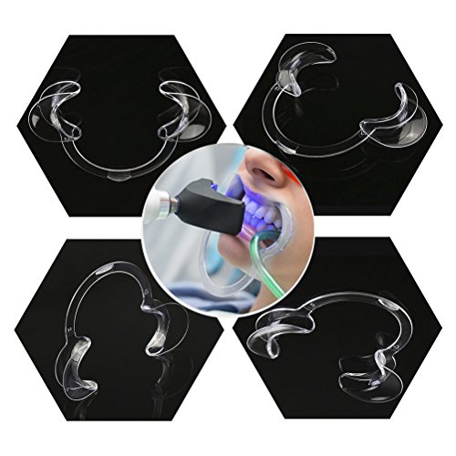 Vicloon Abridor de Boca Dental, Retractores de Mejilla en forma de C, Blanqueamiento de Dientes para Adultos Retractores de Labios en la Mejilla Intra-oral, Juego de 12