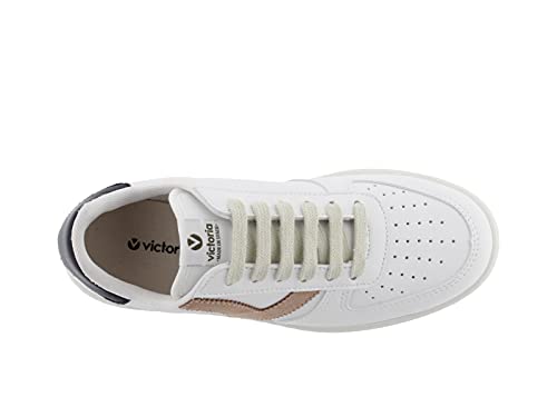 victoria Plano VICTORIA Madrid Zapatilla Efecto Piel Contraste 1258201-WOMEN para Mujer Cuarzo 39