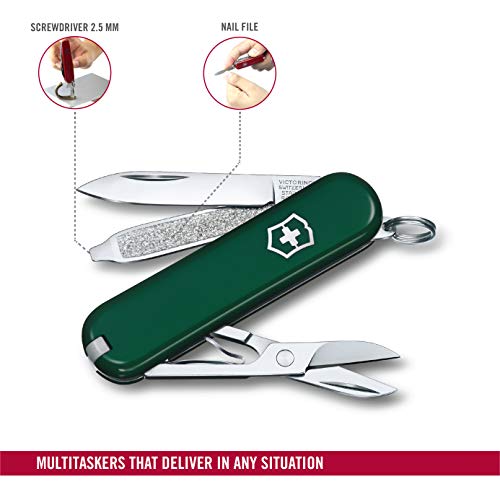 Victorinox Classic - Navaja, color verde