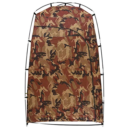 vidaXL Cabina para Ducha/WC/Vestidor Camuflaje Carpa Toldo Tiemda de Baño Camping Acampada Privacidad Cubierta Ocultación Plegable Refugio