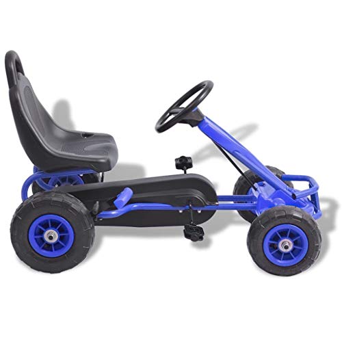 vidaXL Kart de Pedales con neumáticos Azul