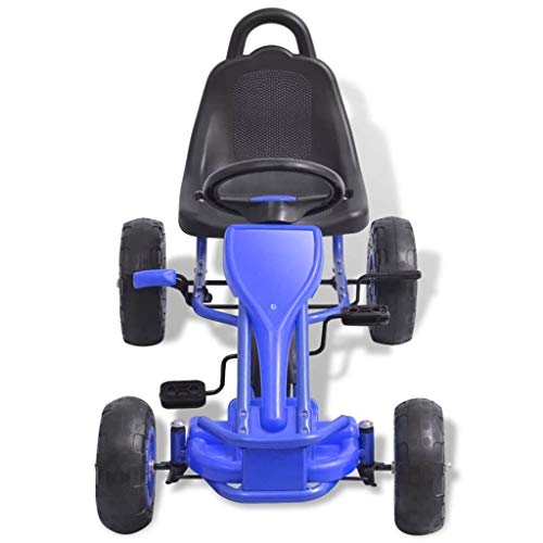 vidaXL Kart de Pedales con neumáticos Azul