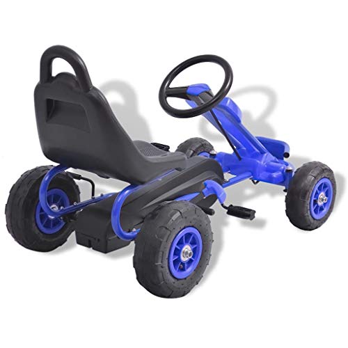 vidaXL Kart de Pedales con neumáticos Azul