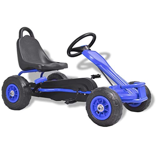 vidaXL Kart de Pedales con neumáticos Azul