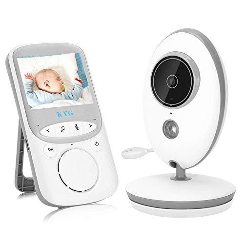 Vigilabebés con Cámara Inalámbrico Monitor para Bebés con LCD 2.4" y Cámara Visión Nocturna, Función de Vigilancia de la Temperatura Modo VOX Alcance de 260 metros