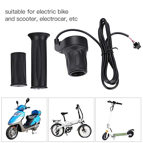 Vikenar 1 Pareja Universal Bicicleta eléctrica E-Bike Scooter Speed ​​Manija del Acelerador para un manubrio de 22,5 mm