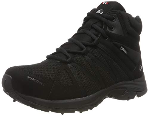 Viking Komfort Mid Spikes GTX W, Zapatos de High Rise Senderismo Mujer, Negro (Black 2), 39 EU