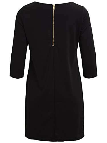 Vila Clothes VITINNY NEW DRESS, Vestido Mujer, Negro (Black), M (Talla fabricante: M)