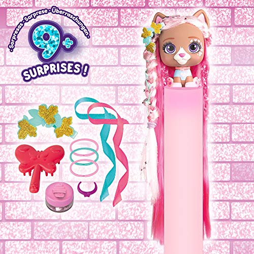 VIP PETS Glitter Twist | Muñeca Perrita Sorpresa coleccionable con Pelo largo para peinar y Accesorios de purpurina - Juguete y Regalo para niños y niñas +3 Años