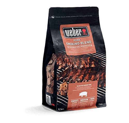 Virutas de cerdo Weber 700 g, negro, 30.5 x 27.2 x 15.2 cm, 17664