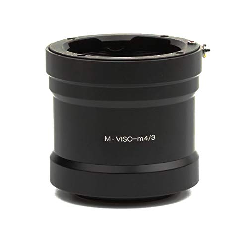 VISO M-M4/3 - Adaptador de objetivo compatible con objetivo Leica Visoflex M a cámara Panasonic M4/3 MFT