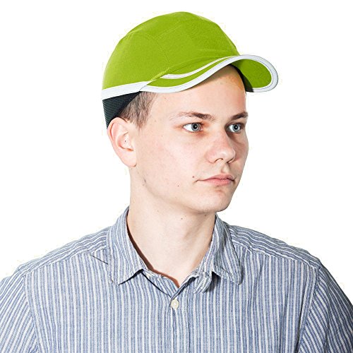 Viwanda - Gorra de Protección ABS con Alta Visibilidad Hi Vis Modelo Deportivo Amarilla para Trabajo