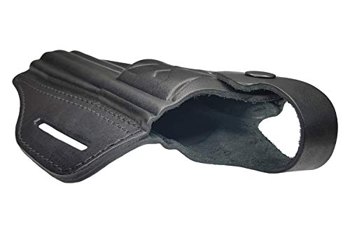 VlaMiTex R4 Funda para Revólver Smith & Wesson 10/19/44/66 con Cañón DE 10 cm, de Piel