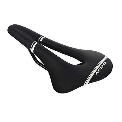 VOANZO Sillín de Bicicleta Ciclismo Soft EVO Saddle Bike Seat para MTB Road Mountain Bike Accesorios (Negro)