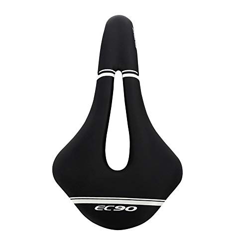 VOANZO Sillín de Bicicleta Ciclismo Soft EVO Saddle Bike Seat para MTB Road Mountain Bike Accesorios (Negro)