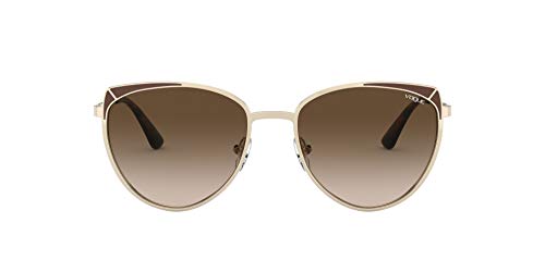 Vogue 0vo4151s Lentes oscuros, Oro Pálido Café Mate/Degradado Café, 57 para Mujer